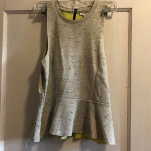 Gray peplum tank